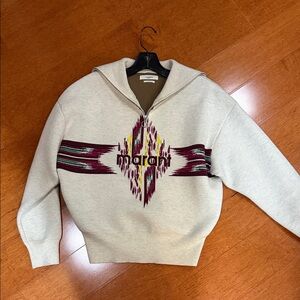 [marant] half zip knit sweater